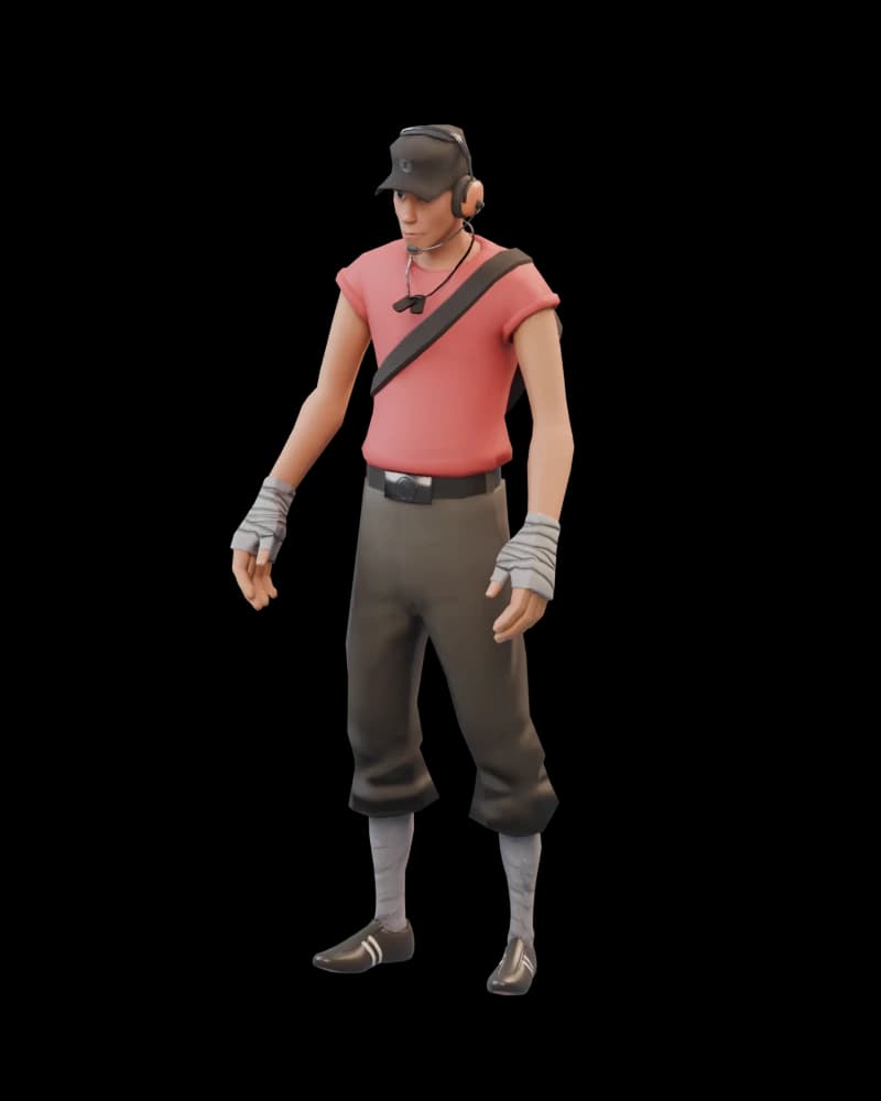 Scout in RED team uniform
